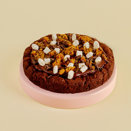 Double Choc S'mores Cookie Cake